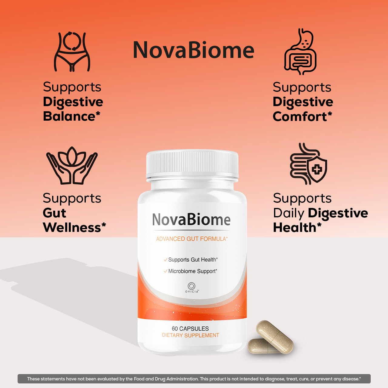 OVICIA NovaBiome Capsules 120 Count