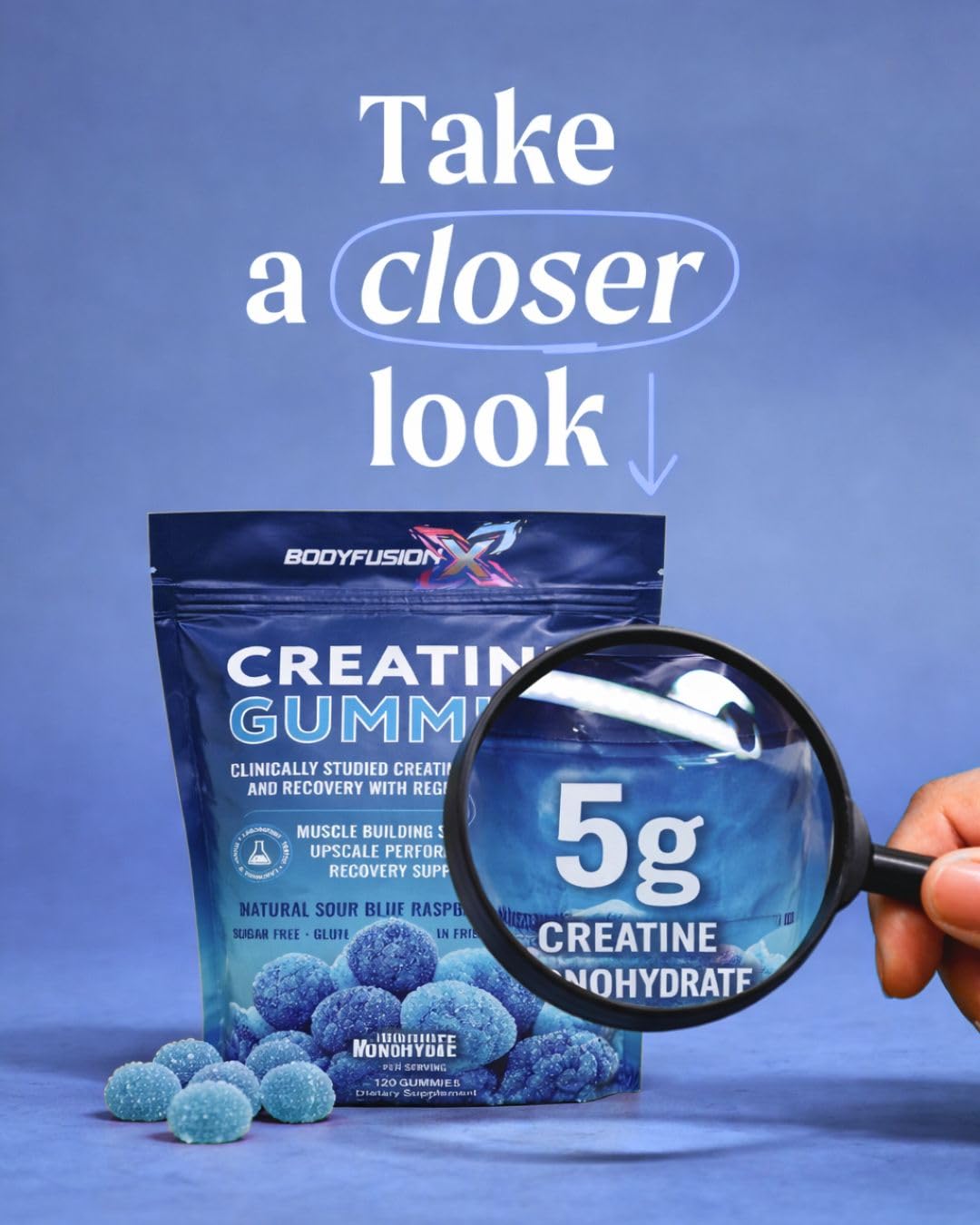 BodyFusion X Creatine Gummy 120 Gummies