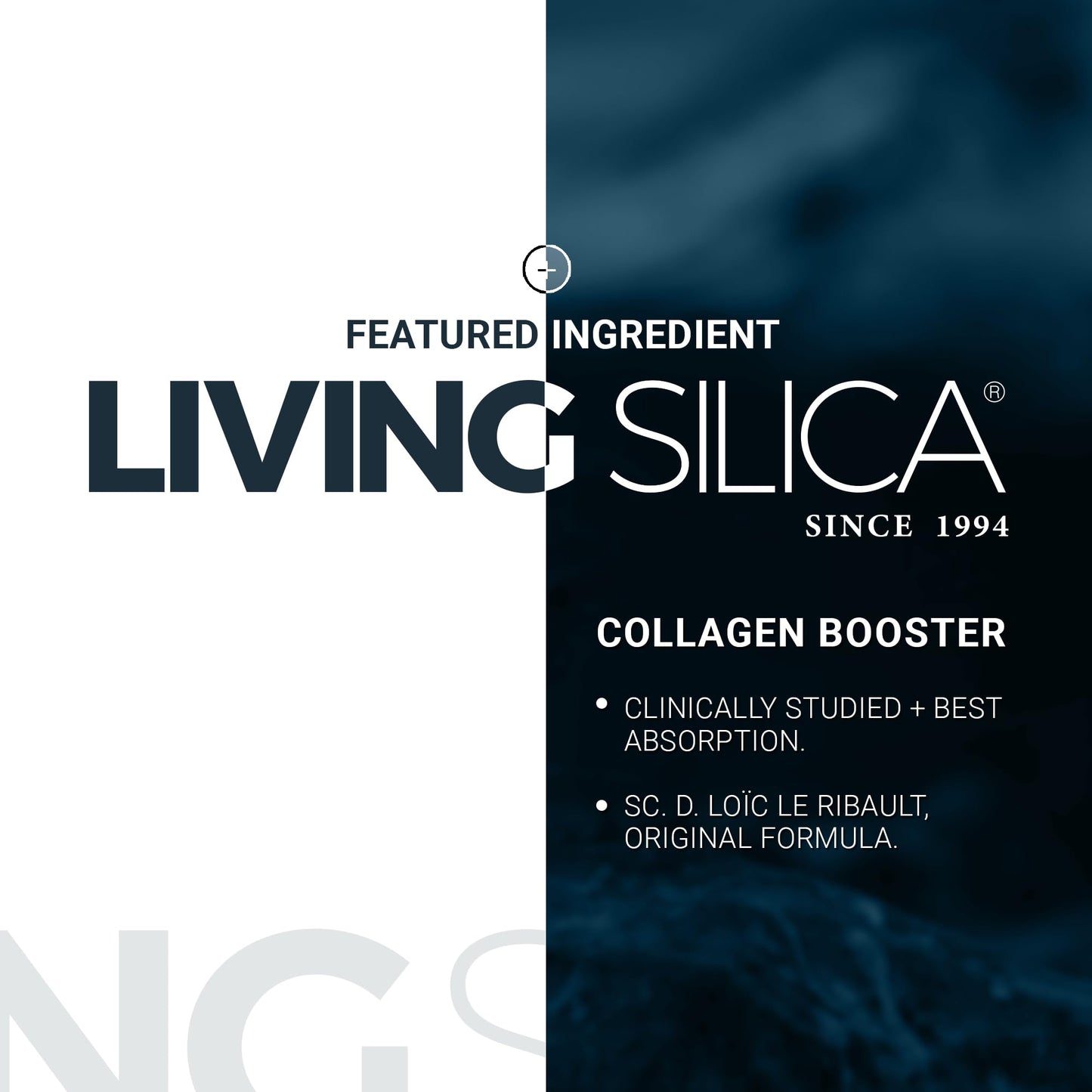 Living Silica ORGONO Mineral-Based Collagen Booster Capsules, 60 Count
