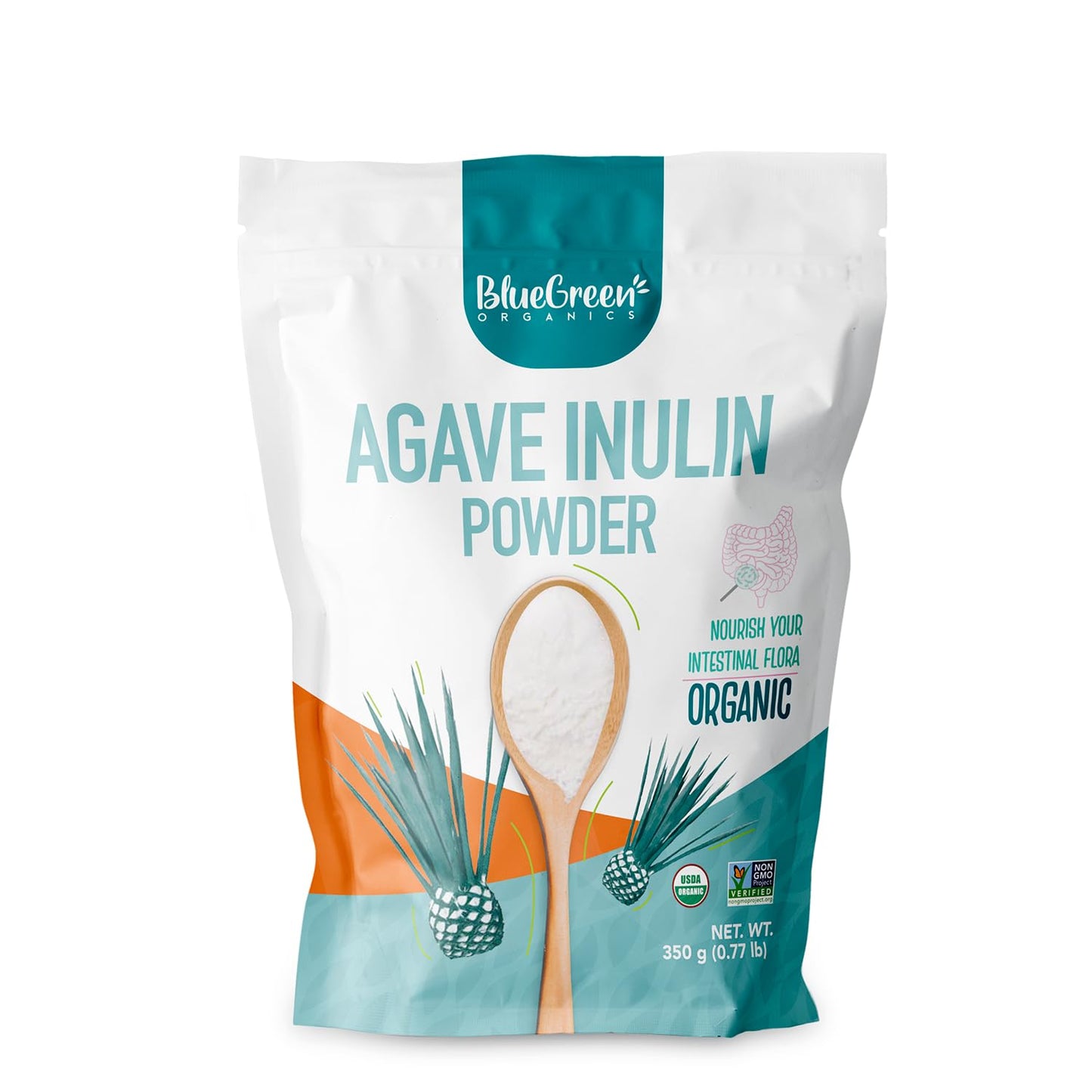 Blue Green Organics Agave Inulin Fiber Powder 12.32 Ounce
