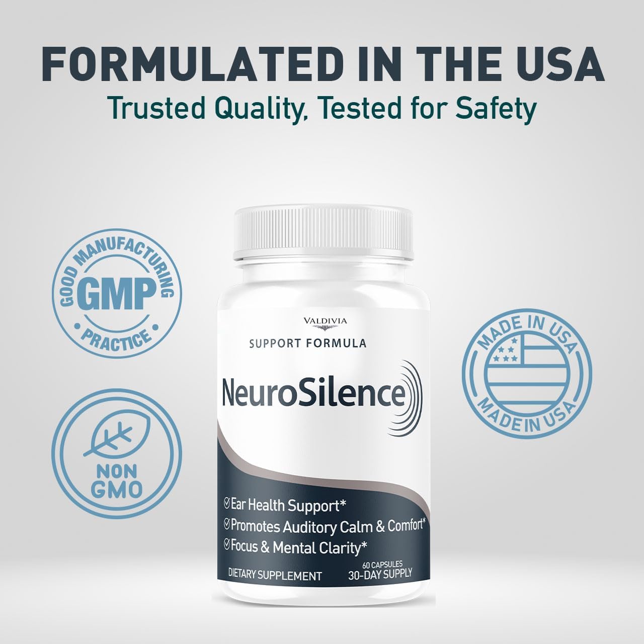 Valdivia Neurosilence Capsules, 60 Count