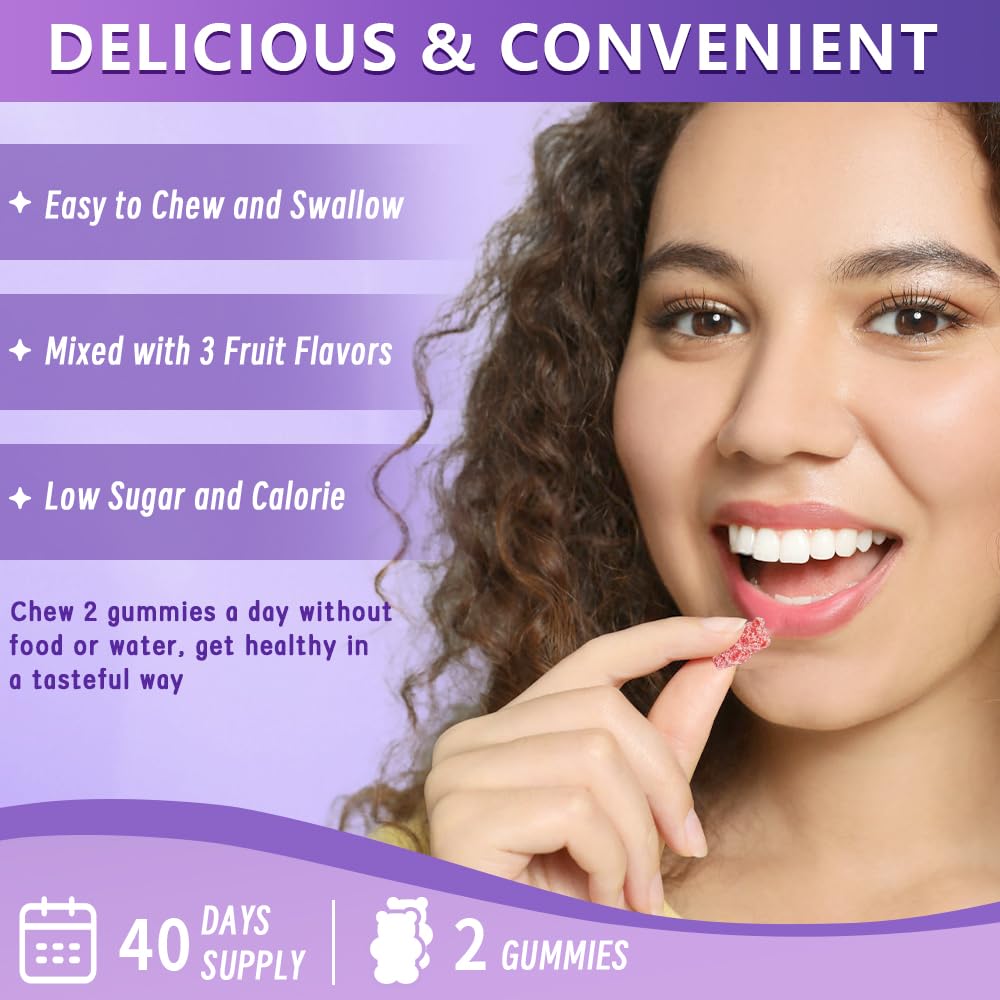 TWOHHACC Mushroom Complex Gummies – 80 Gummies