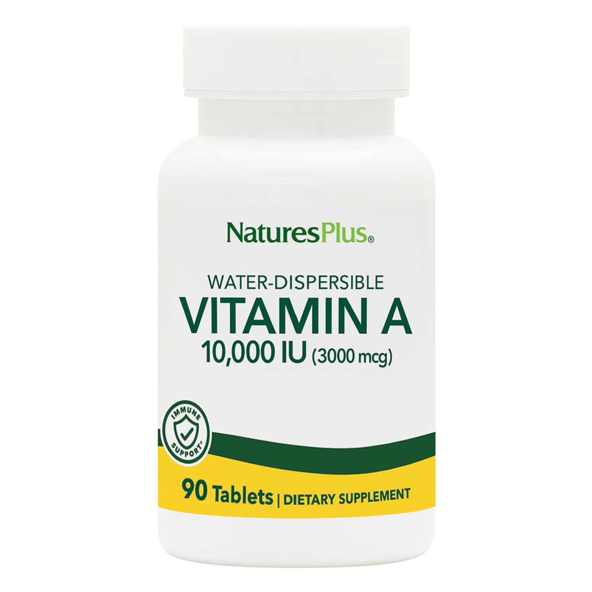 NaturesPlus Vitamin A 10,000 IU Tablets, 90 Count