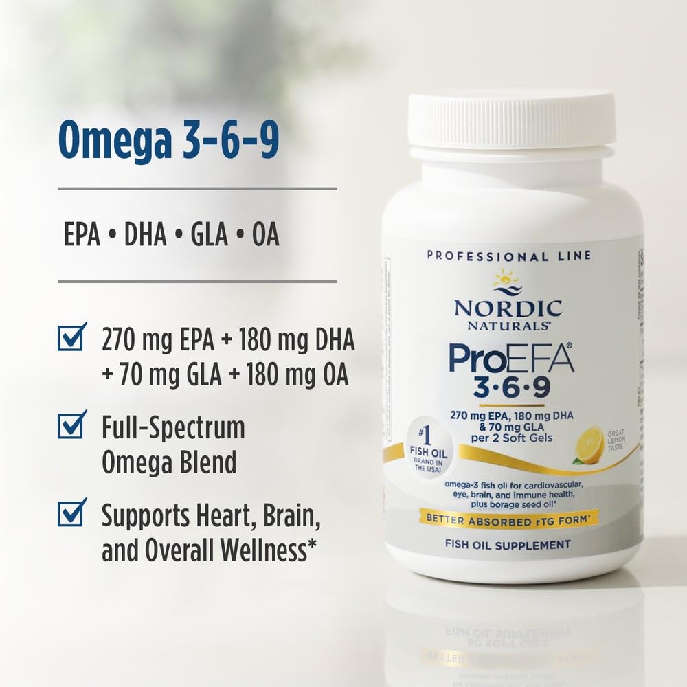 Nordic Naturals ProEFA 3-6-9 Soft Gels, 90 Count