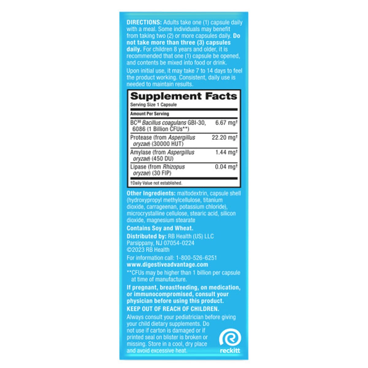 Digestive Advantage IBS Probiotics for Digestive Health & Intensive Bowel Support with Digestive Enzymes, Occasional Bloating & Gut Health, 192 Capsules