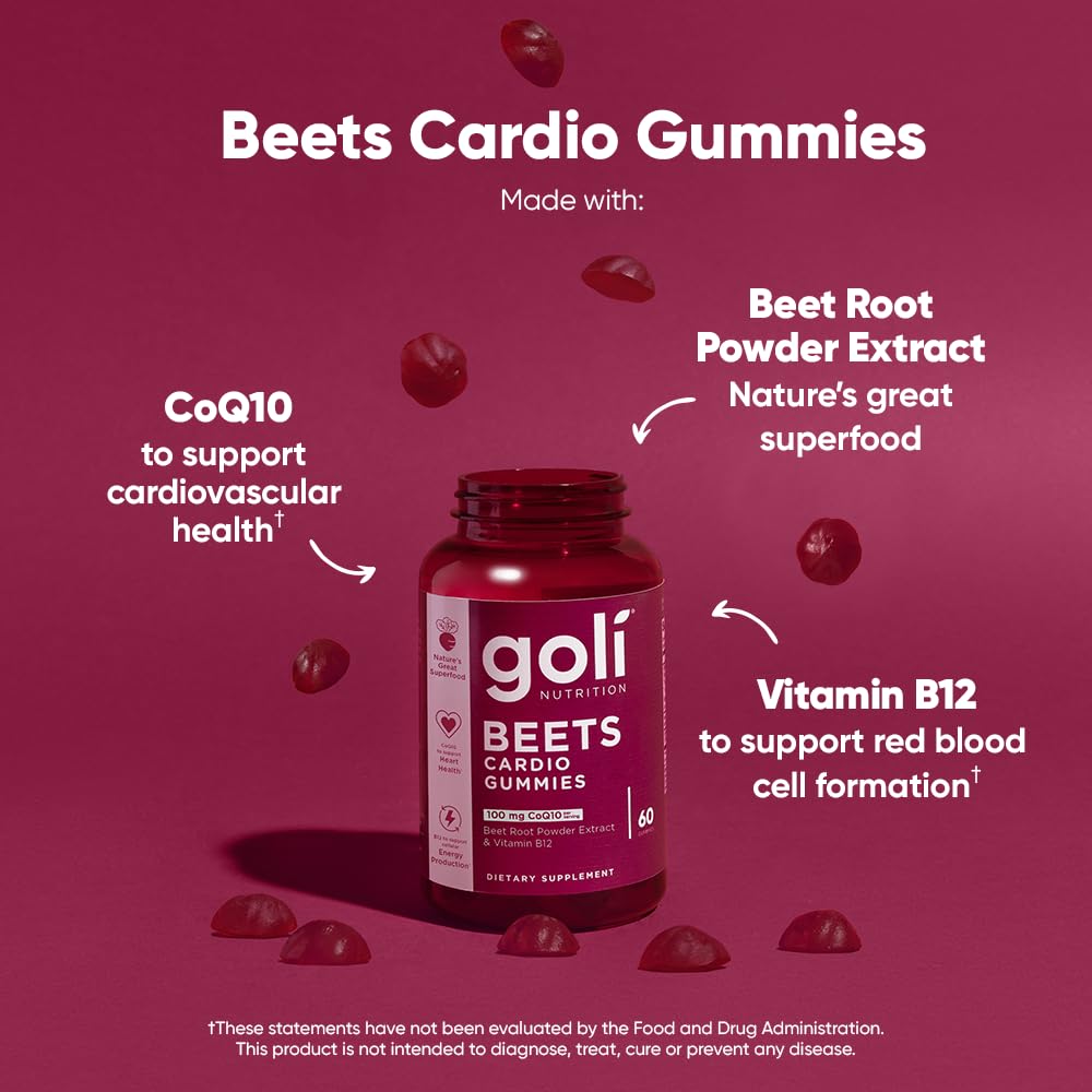 Goli Beets Cardio Gummy 180 Count