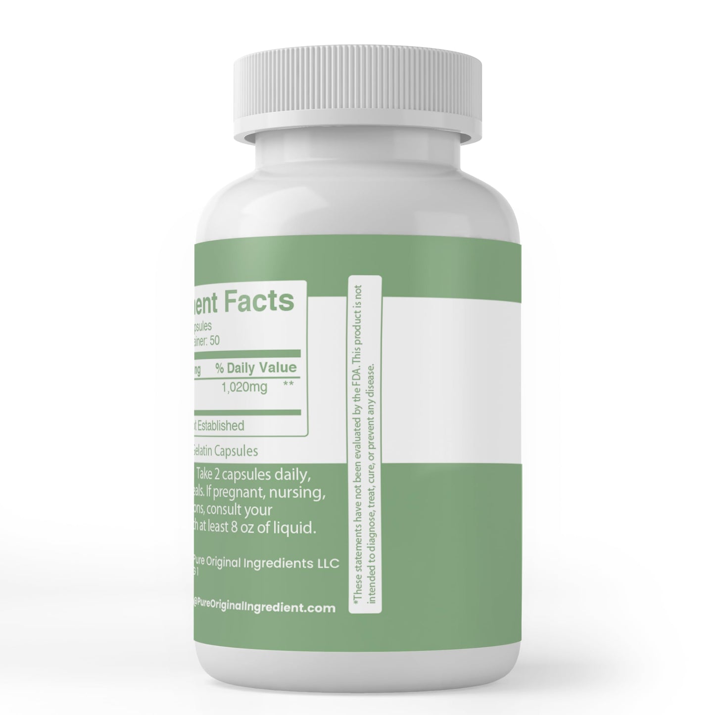 PURE ORIGINAL INGREDIENTS Artichoke Extract Capsules 100