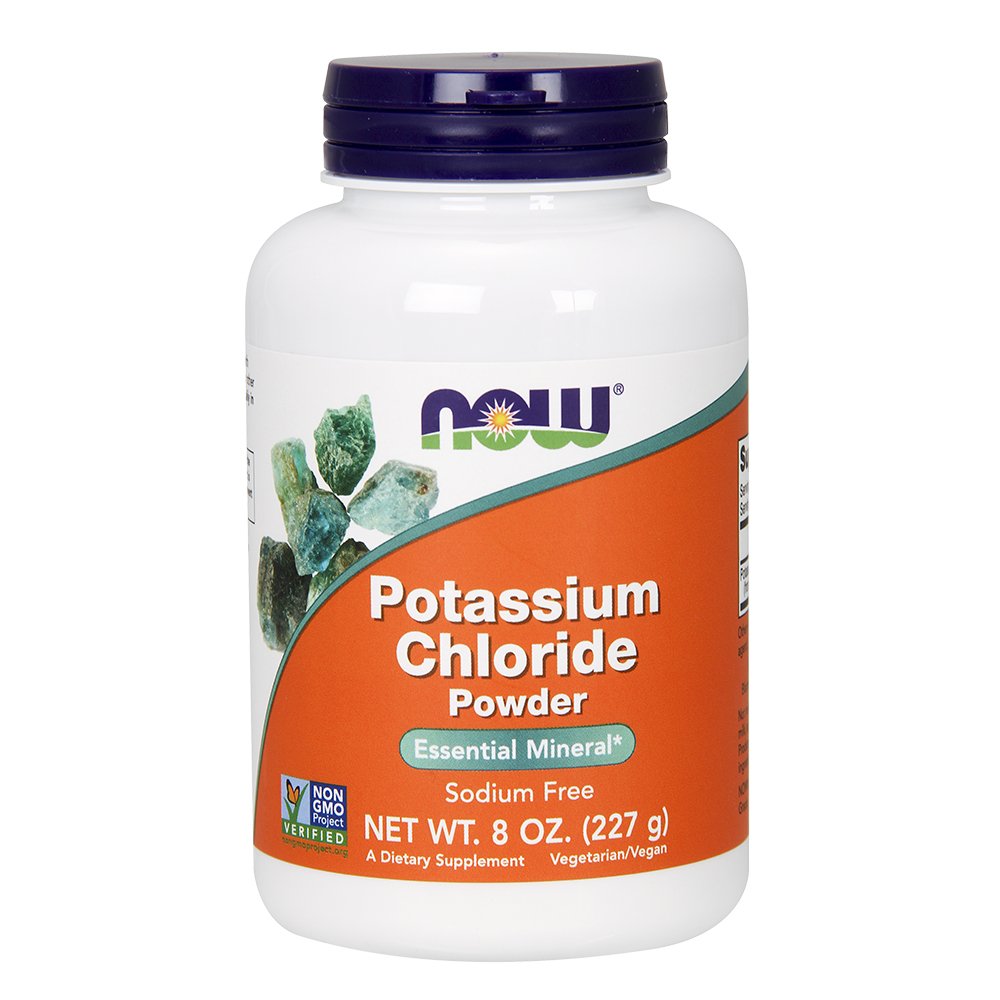 NOW Foods Potassium Chloride Table Salt Substitute Powder, 16 oz