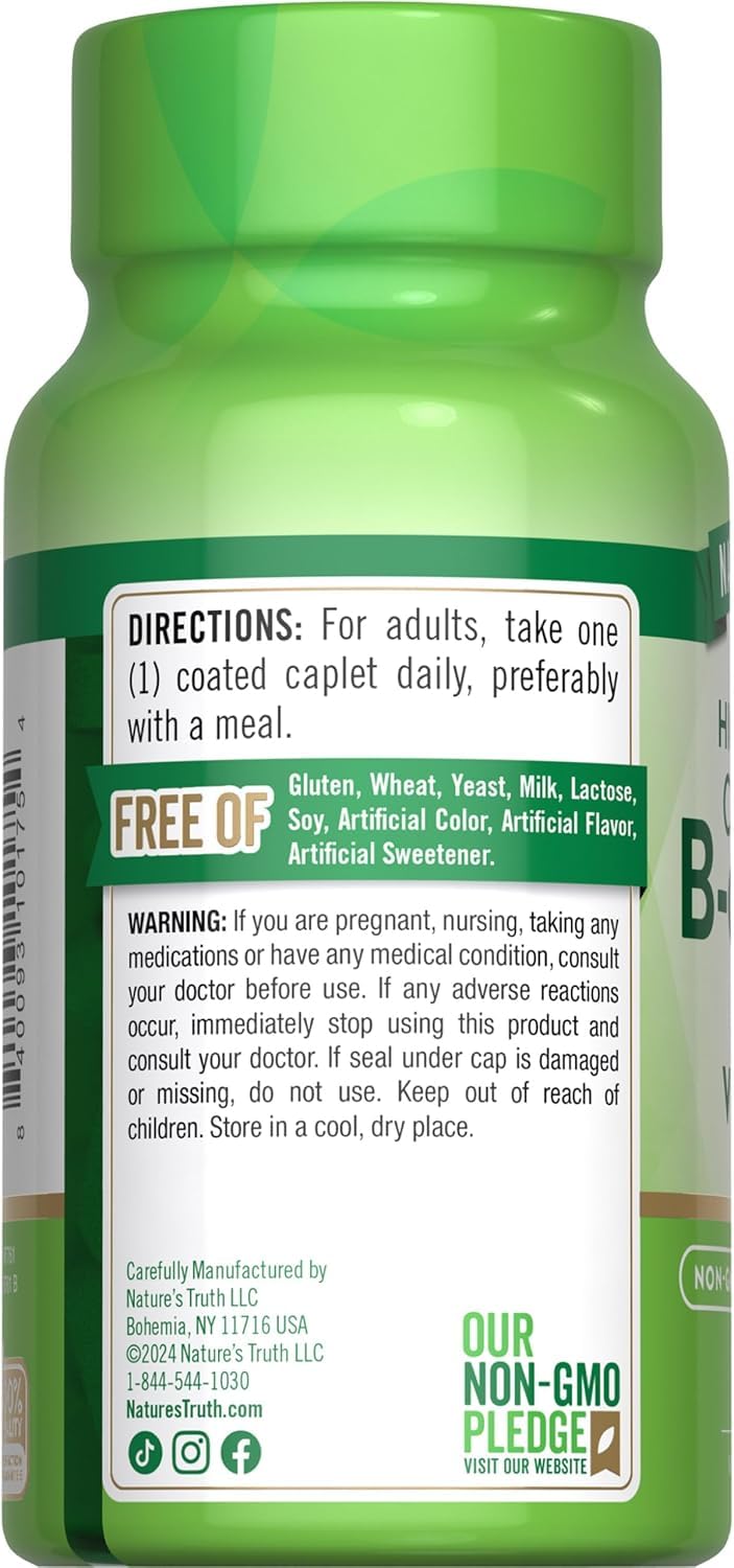 Nature's Truth B-Complex Plus Vitamin C Time Released 300 Caplets