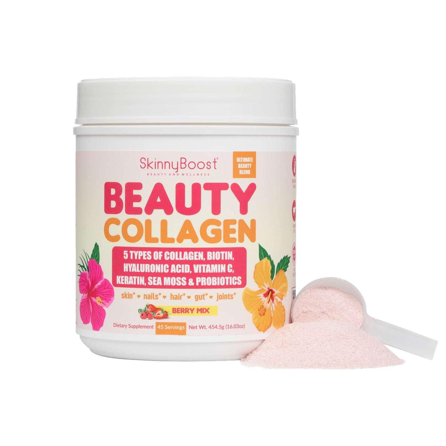 SkinnyBoost Beauty Collagen Powder 1 Pound
