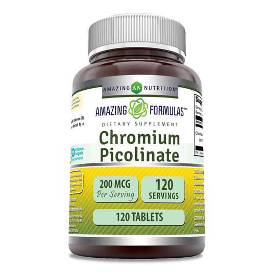 Amazing Nutrition Chromium Picolinate Tablets 120 Count