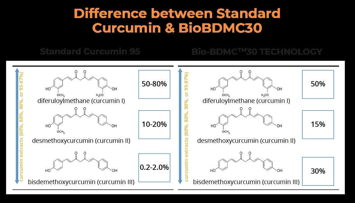 BIOBDMC NovoCurcumin Next Generation Highly Enhanced Curcumin Capsule, 120 Count