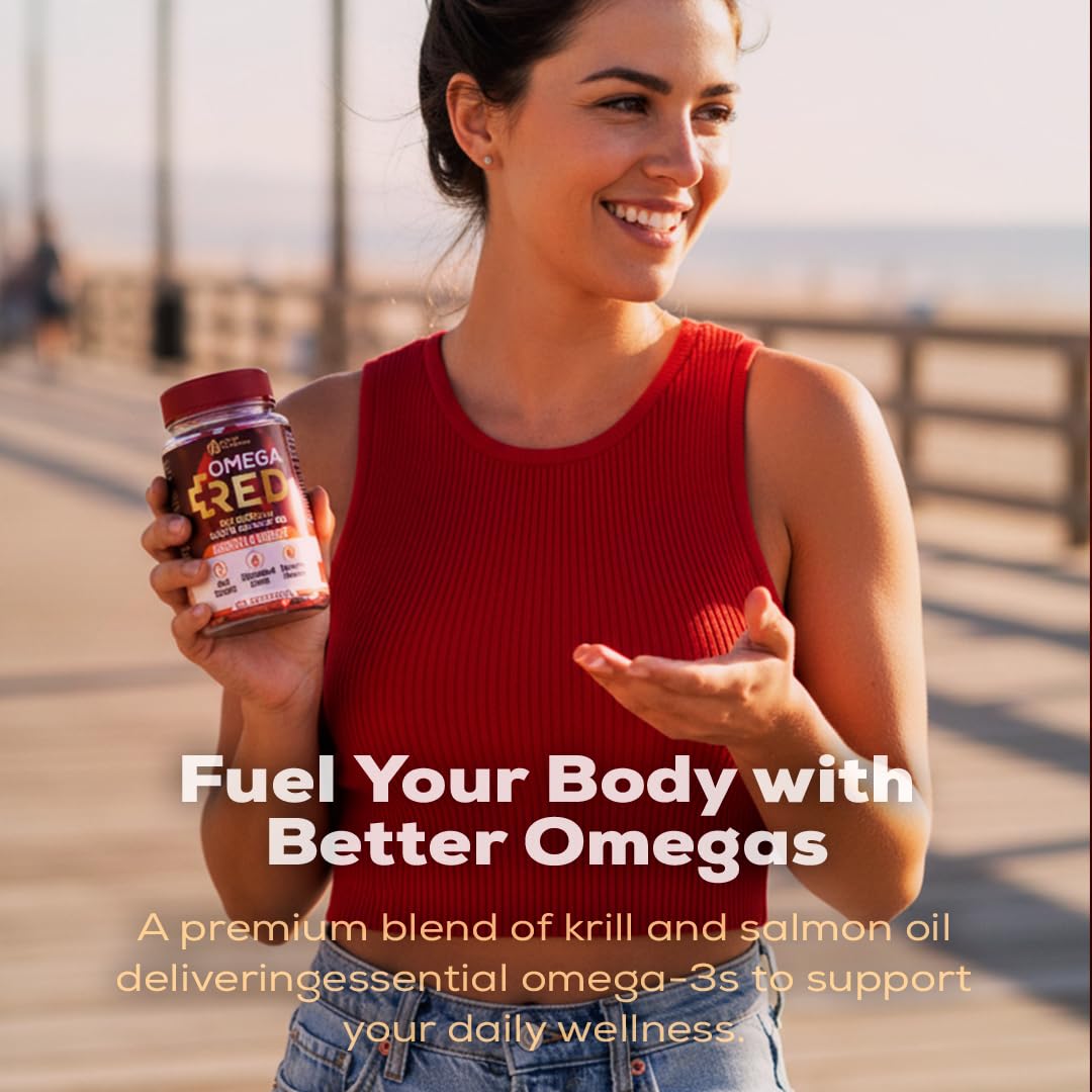 AURA VITAMINS Omega RED Krill Oil Softgels 60 Count