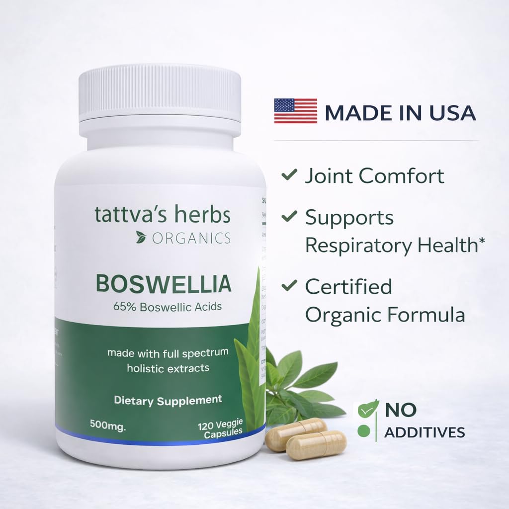 Tattva's Herbs Boswellia Serrata CO2 Holistic Extract Capsules 240
