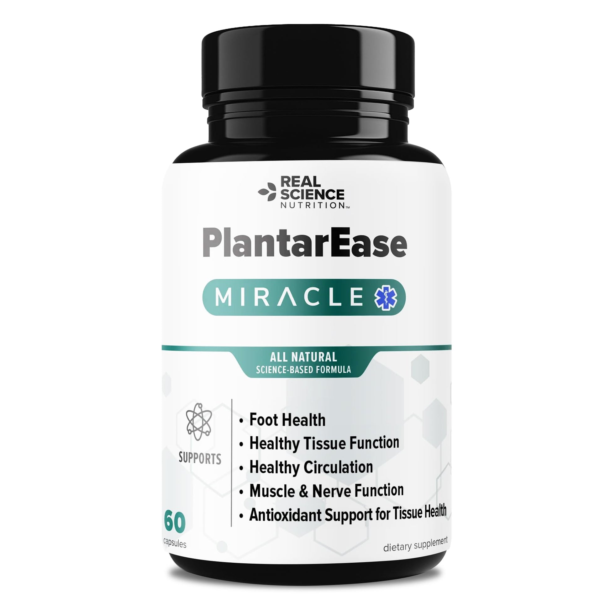 Real Science Nutrition PlantarEase Miracle Foot Support Capsule 60 Count
