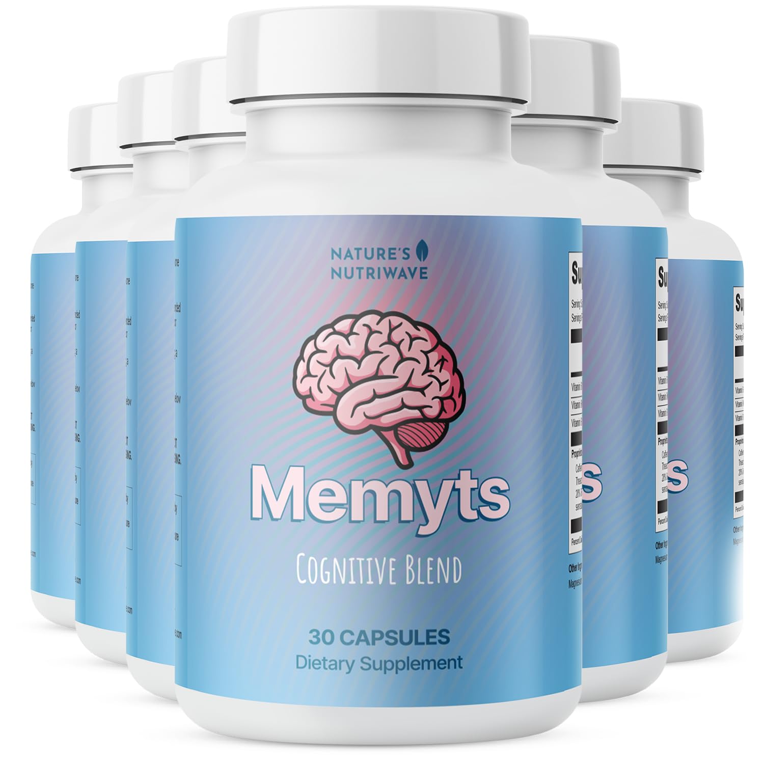 Nature’s NutriWave Memyts B Vitamins & Herbal Extract Capsules, 180 Count