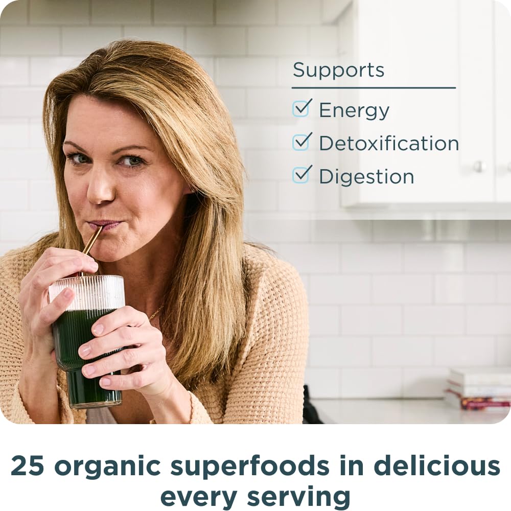 Ancient Nutrition Organic SuperGreens Powder with Probiotics 3.4 oz