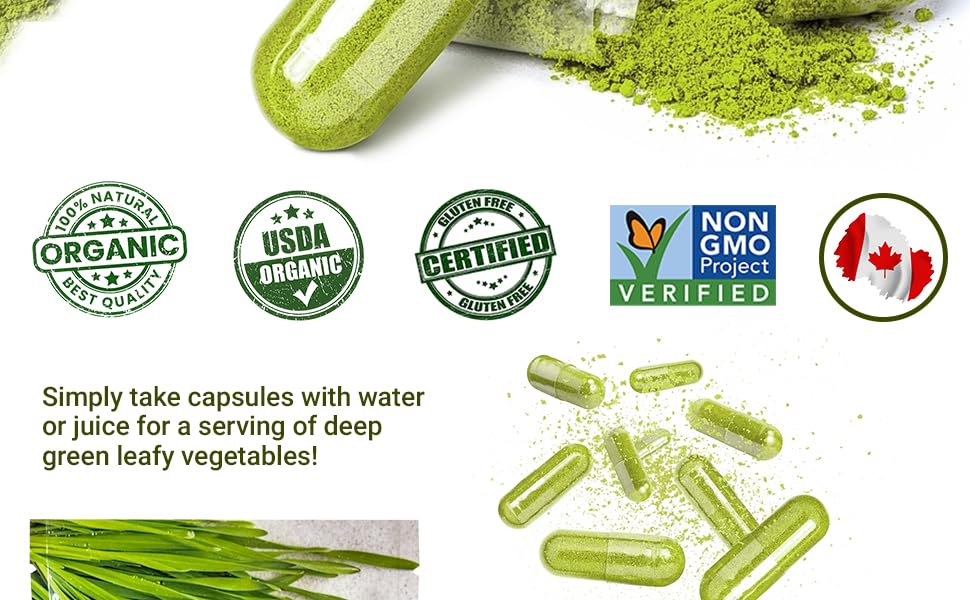 am2 Organic Barley Grass 200 Capsules