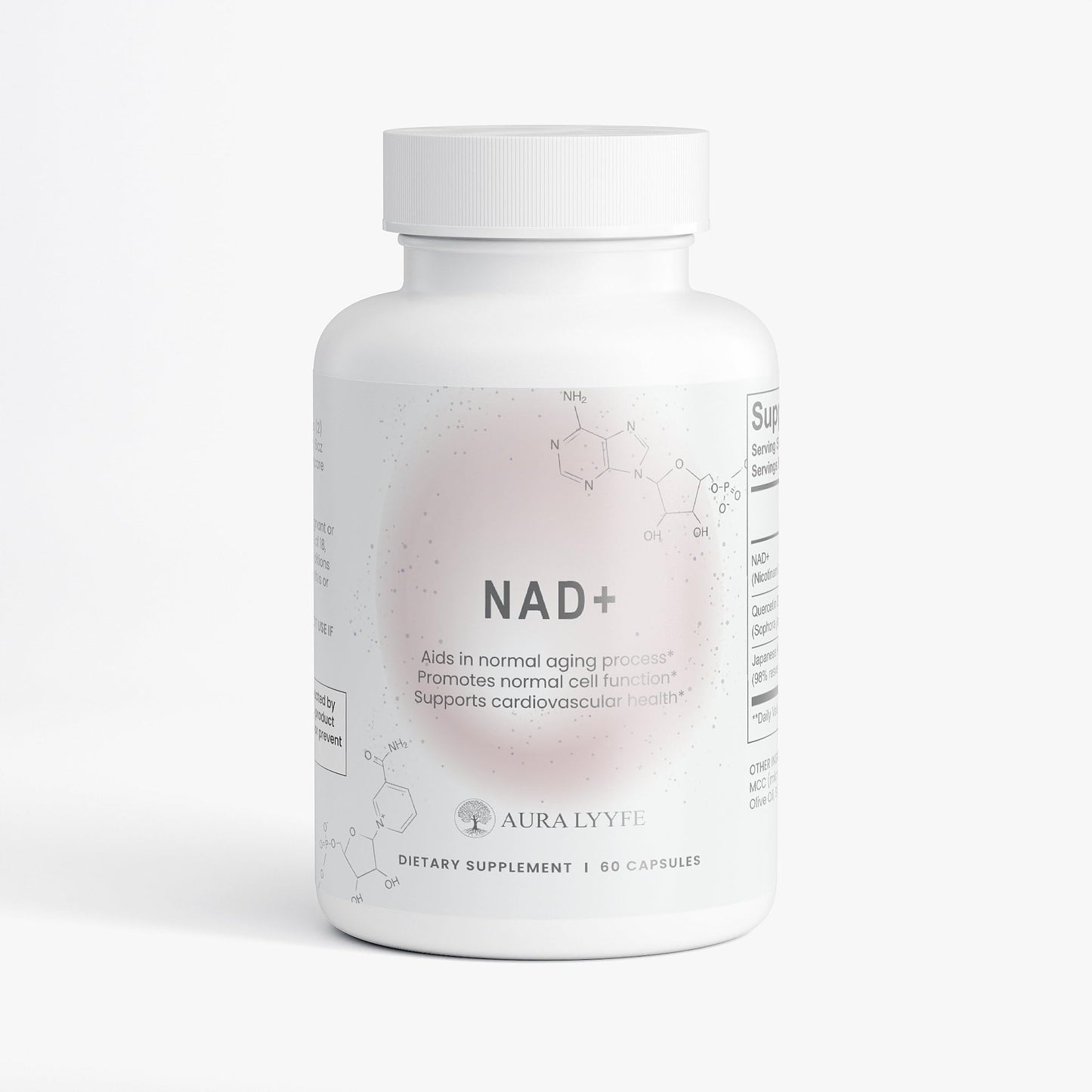 AURA LYYFE NAD+ Supplement with Resveratrol & Quercetin – Cellular Energy & Metabolic Support Capsule, 1 Count