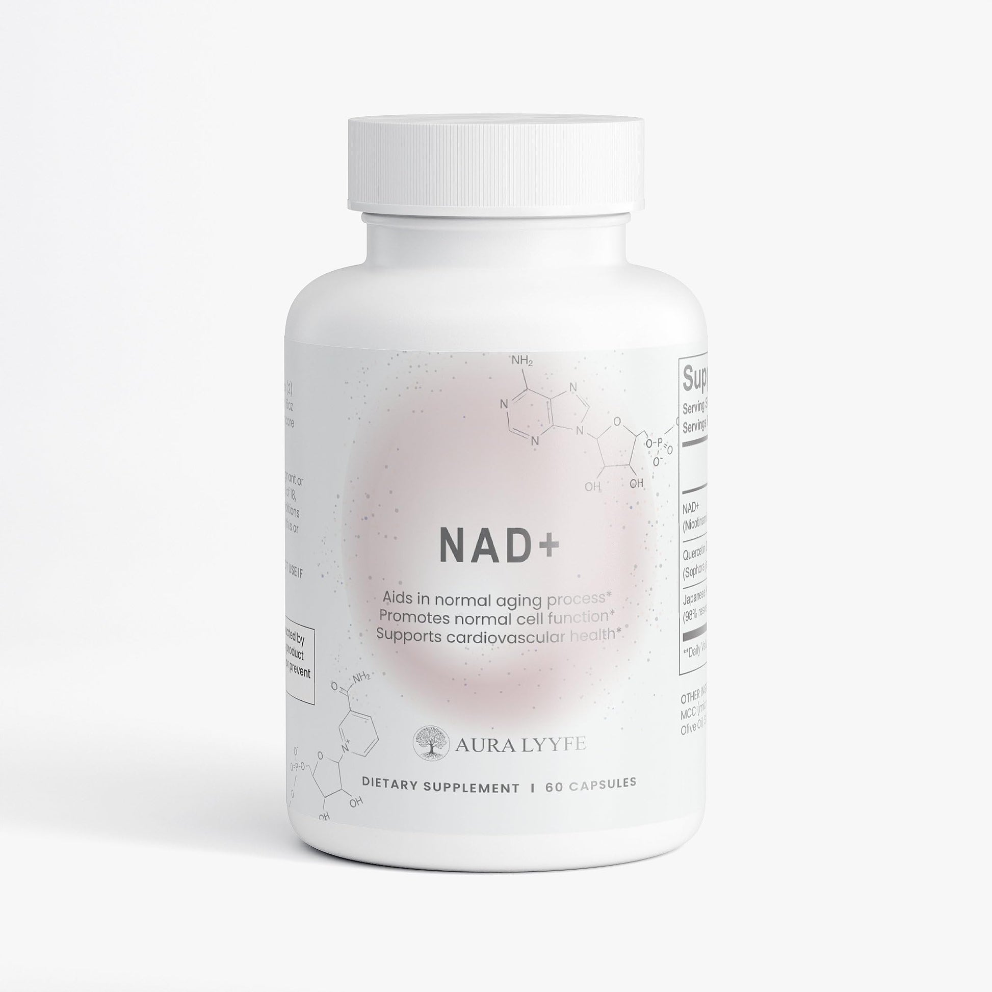 AURA LYYFE NAD+ Supplement with Resveratrol & Quercetin – Cellular Energy & Metabolic Support Capsule, 1 Count