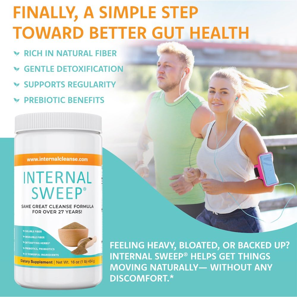 Internal sweep Colon Cleanse & Detox Fiber Powder, 1 Ounce