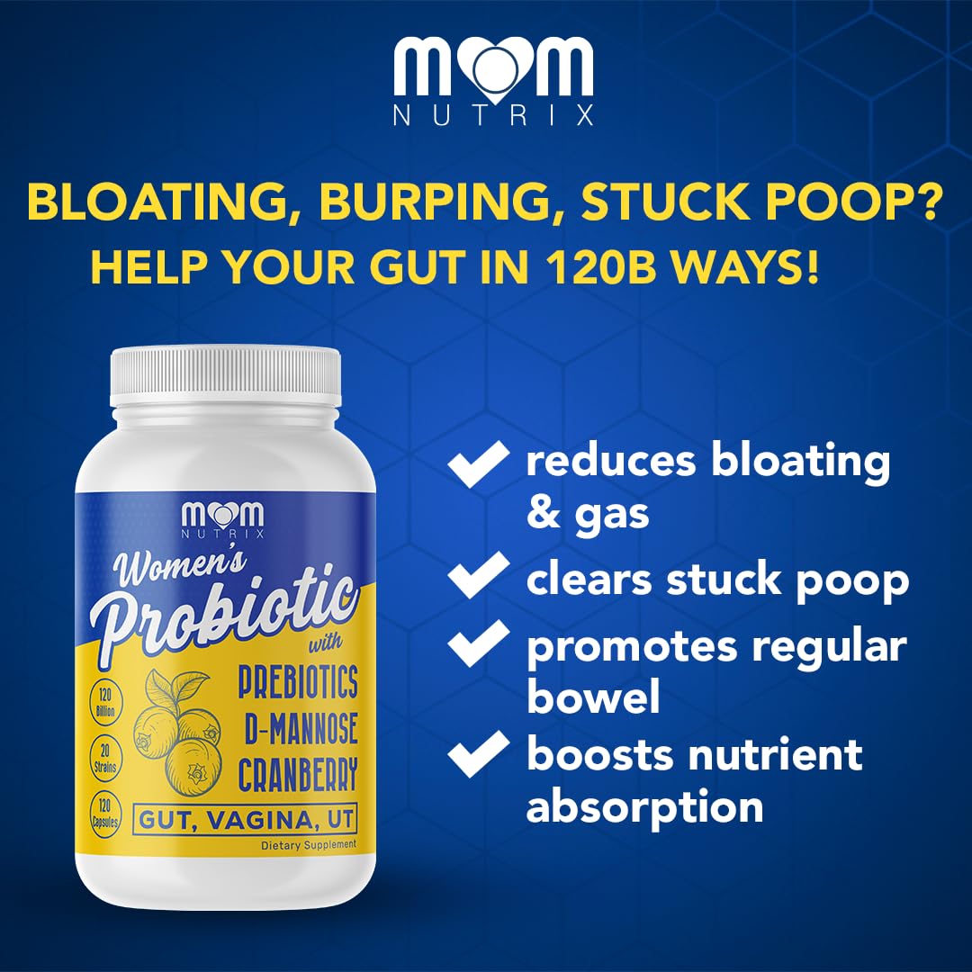 MOM NUTRIX Probiotic for Women Capsules, 120 Capsules