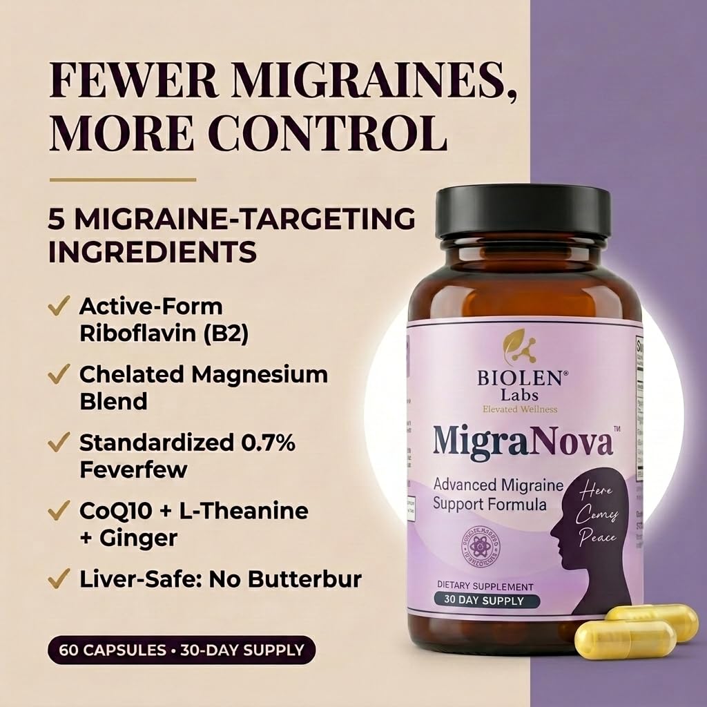 Biolen Labs Elevated Wellness MigraNova 60 Capsules