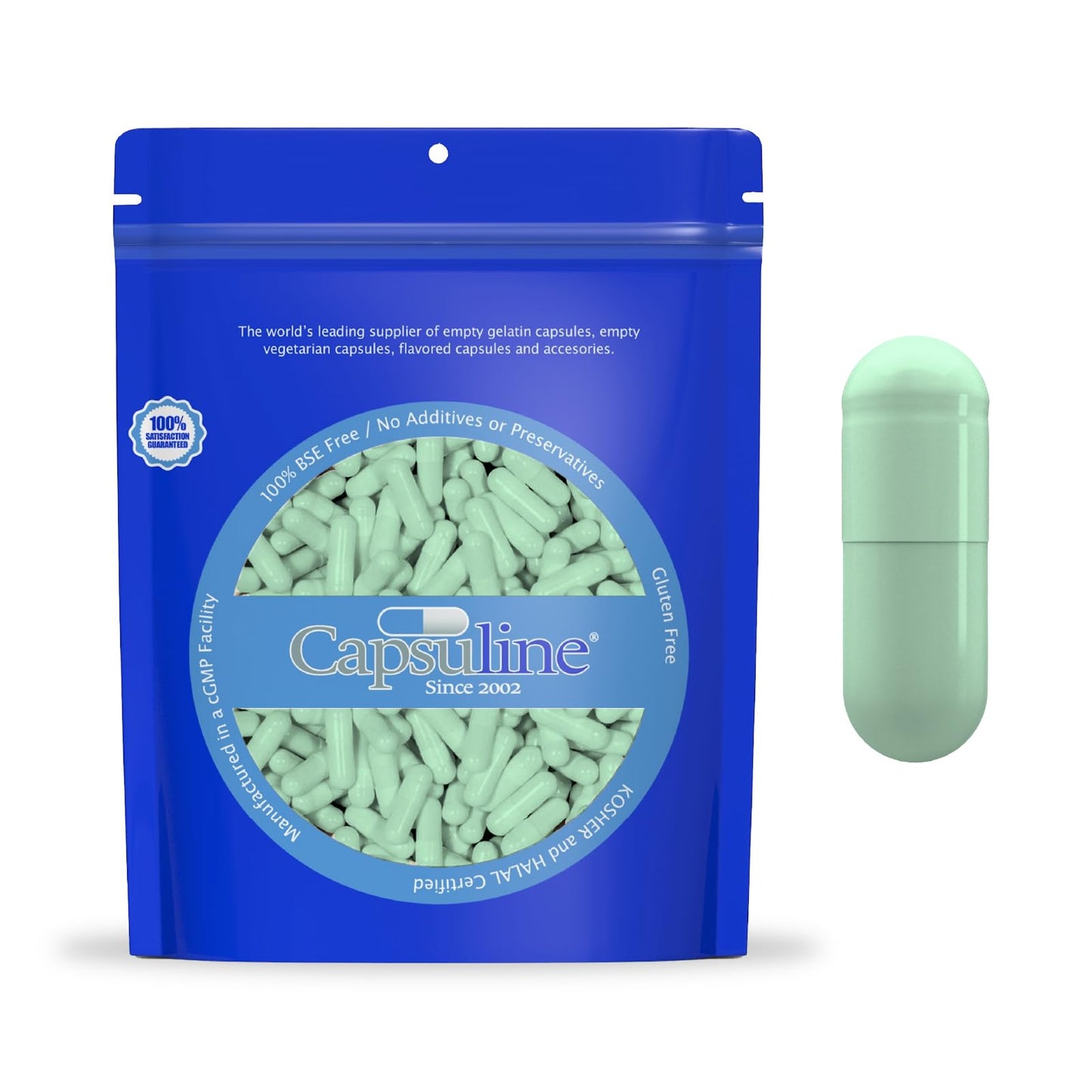 Capsuline Empty Vegan Capsules Capsule 1000 Count