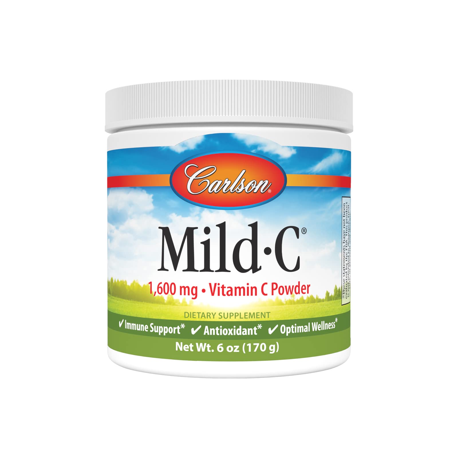 Carlson Mild-C Vitamin C Powder 6 oz