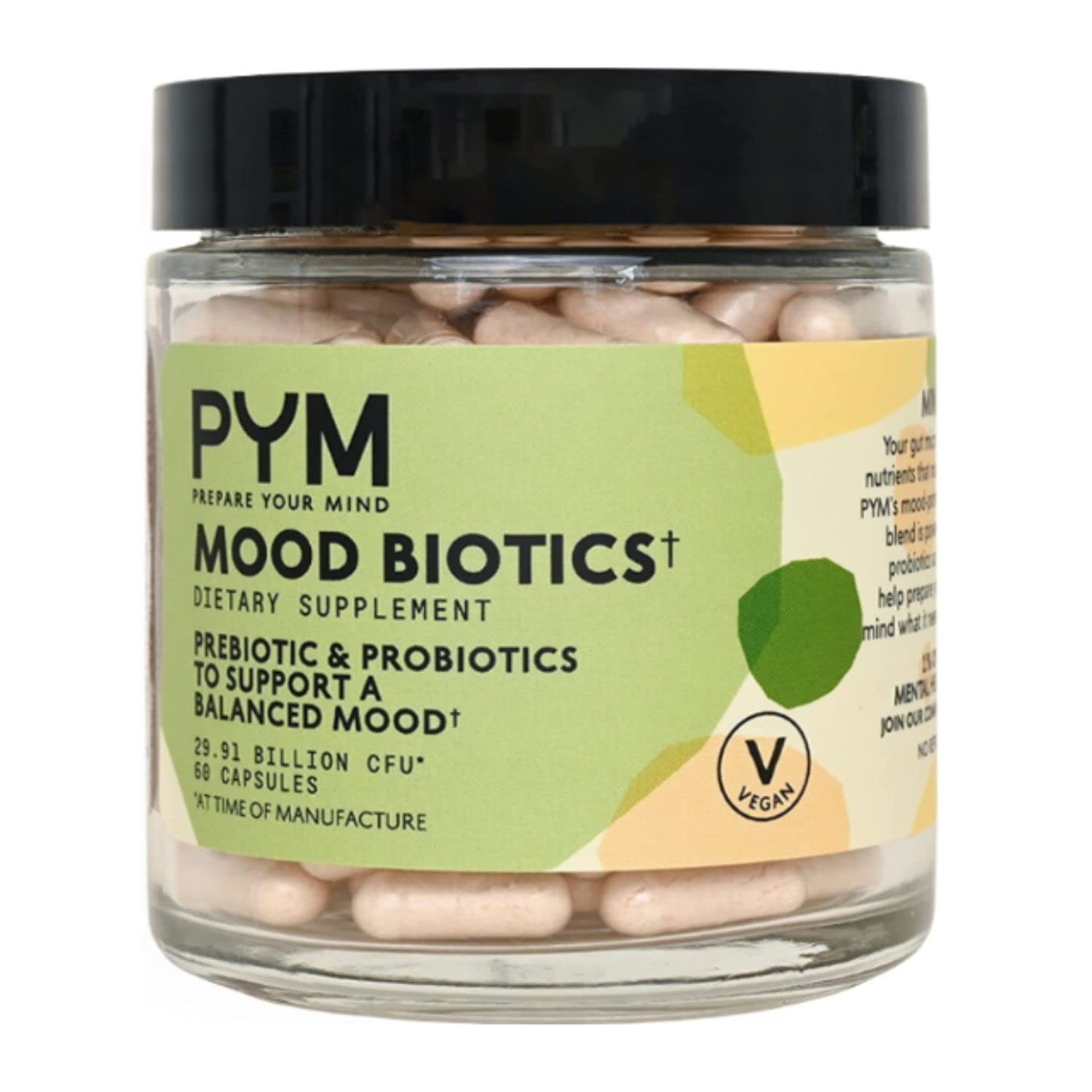 PYM Health Mood Biotics Capsule, 60 Count