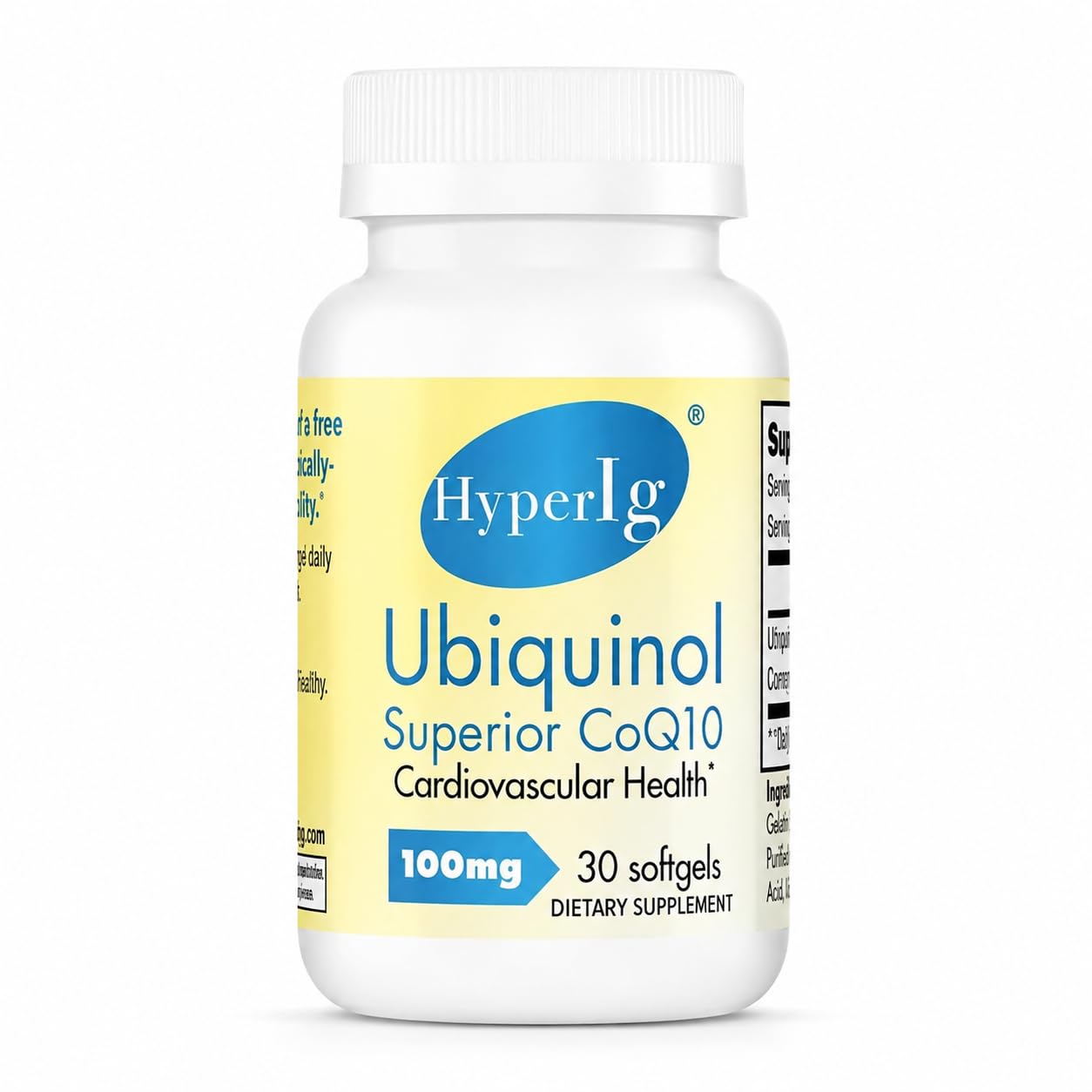 HYPERIG Ubiquinol CoQ10 100mg Softgel 30 Softgels