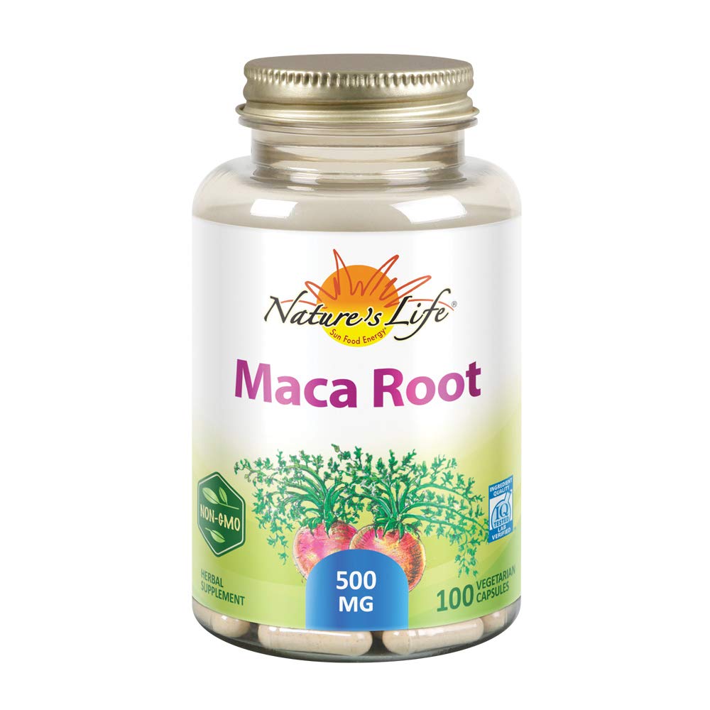Nature's Life Maca Root 500mg Capsules, 100 Count
