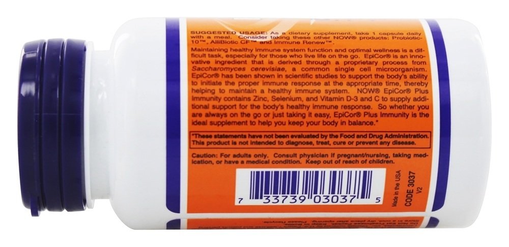 NOW Foods EpiCor Plus Immunity Capsule 60-count