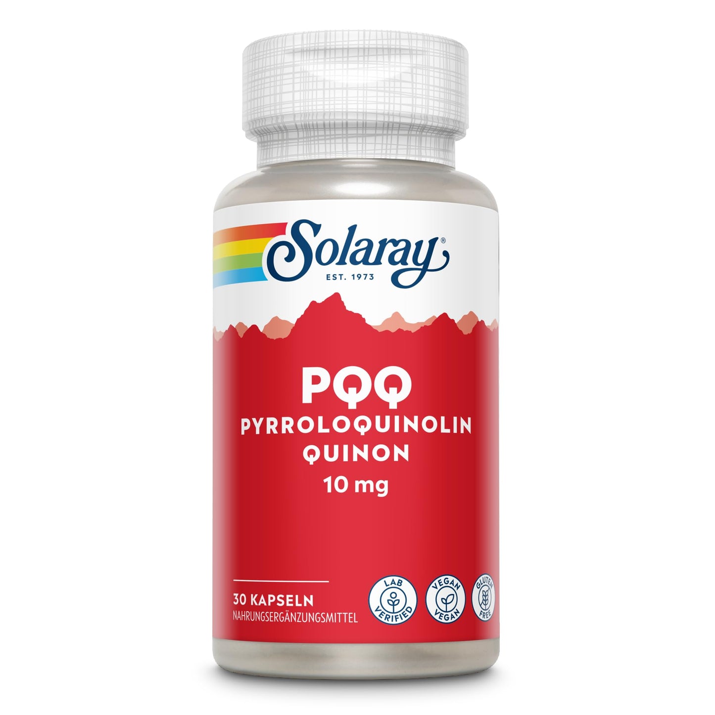 SOLARAY PQQ 10 mg Pyrroloquinoline Quinone Capsules, 30 Count