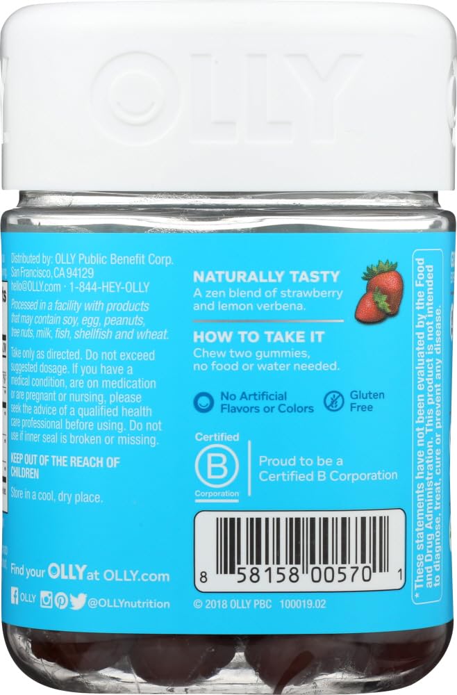 OLLY Goodbye Stress Gummy Supplement 42 Count