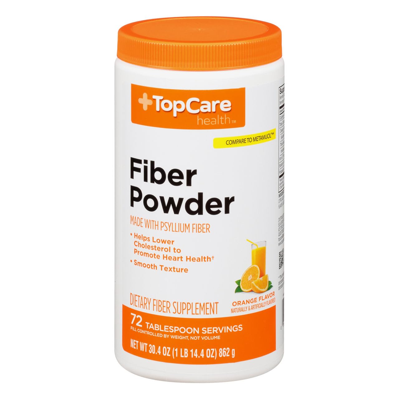 Topcare Orange Flavor Fiber Powder 30.4 Ounce