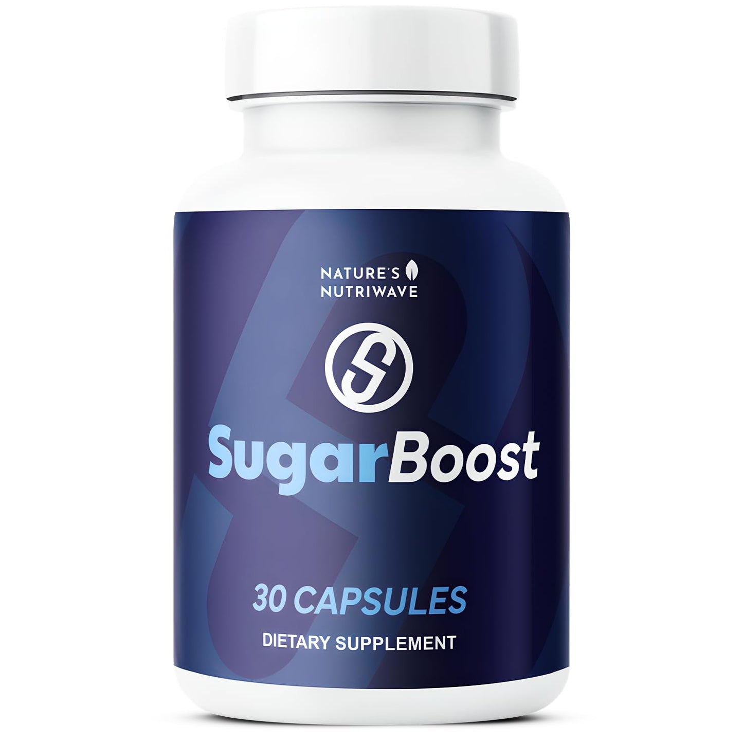 Nature’s NutriWave SugarBoost Daily Botanical Supplement with Turmeric, Cinnamon, Berberine, Gymnema & Chromium, 30 Capsules