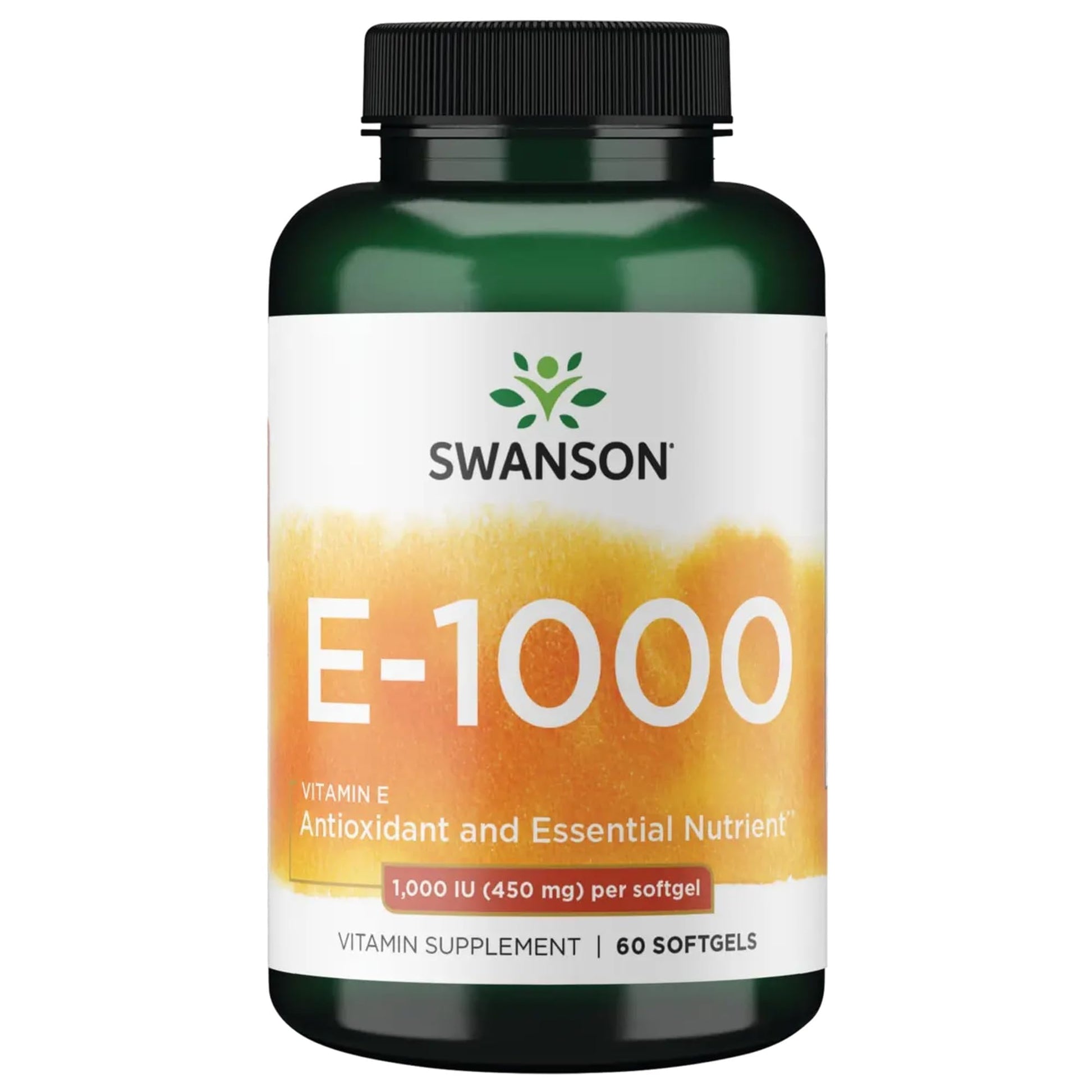 Swanson Vitamin E 1000 IU Softgels 60 Count