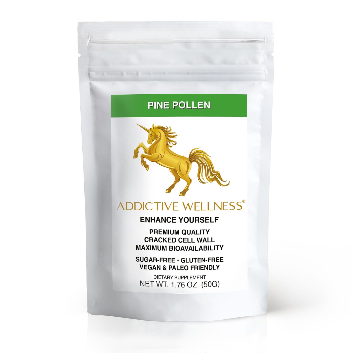 Addictive Wellness Cracked Cell Wall Pine Pollen Powder 1.76 oz