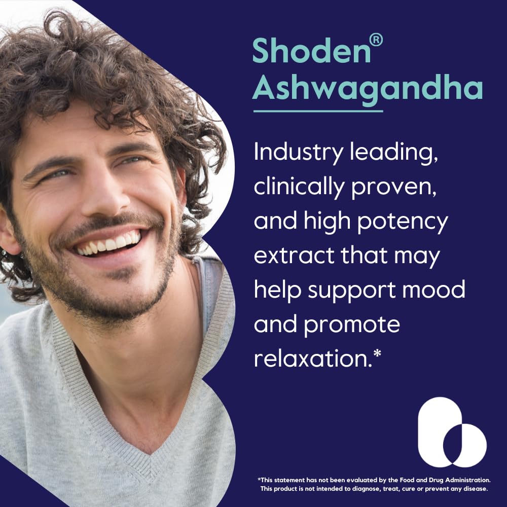 BESTVITE Advanced Ashwagandha 120mg with Shoden Capsule, 120 Count