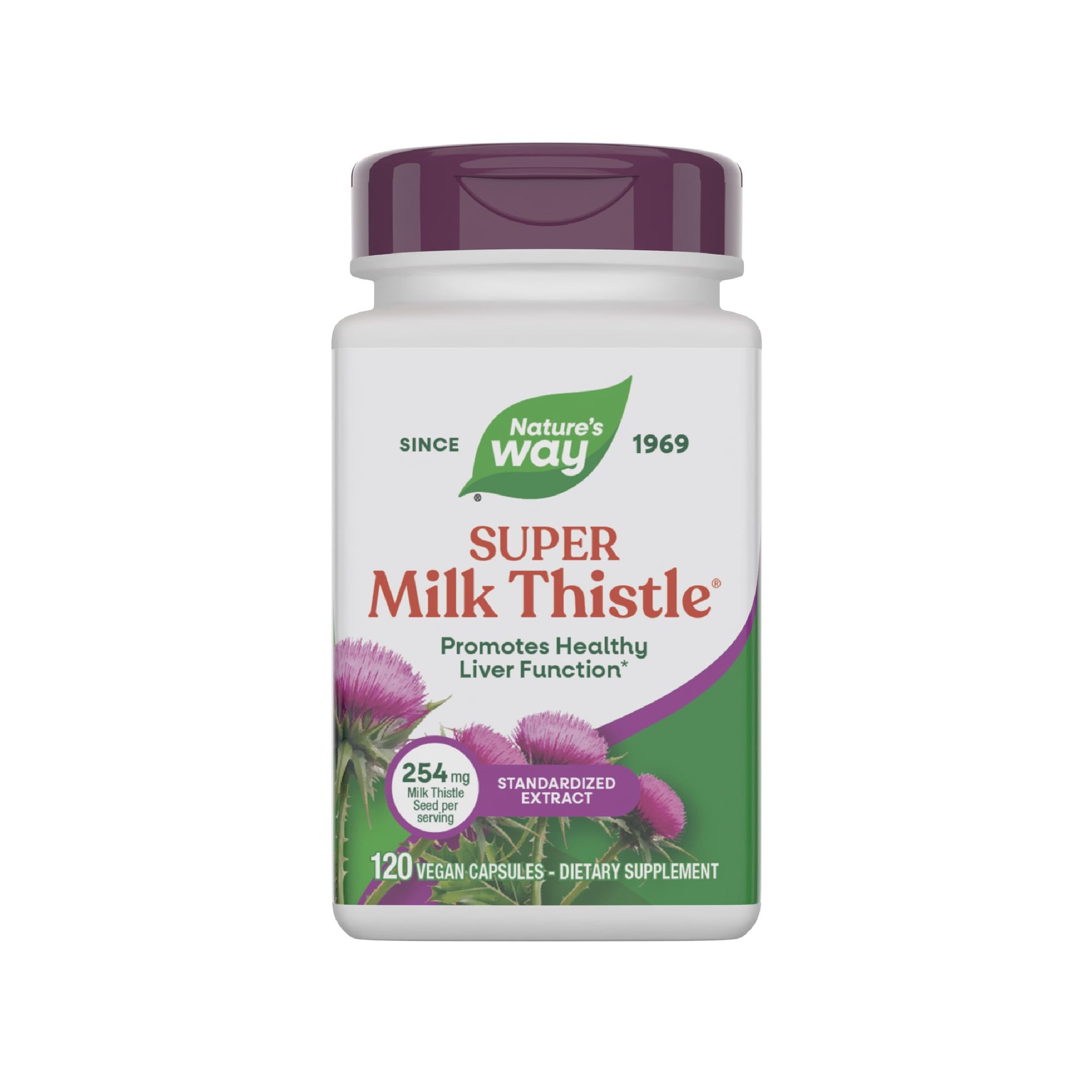 Nature's Way Super Milk Thistle Capsules, 120 Count