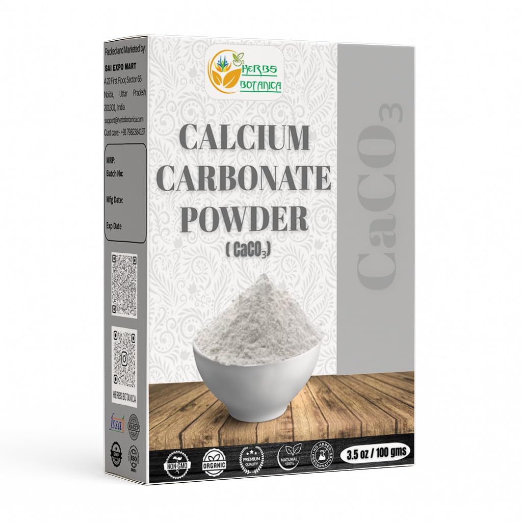 Herbs Botanica Calcium Carbonate Powder 3.5 oz