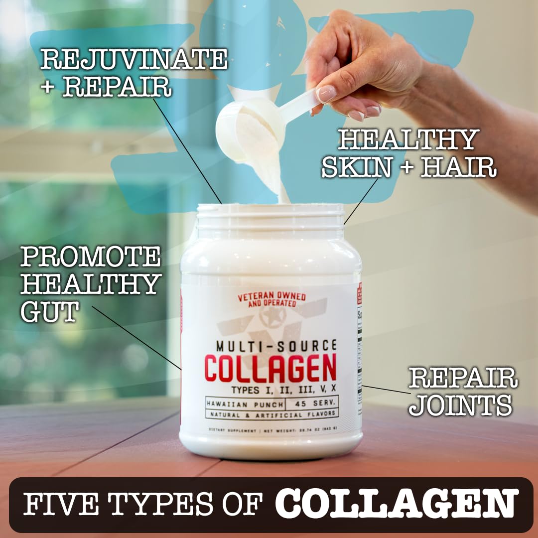 FRONTLINE FORMULATIONS Multi Source Collagen Hawaiian Punch Powder