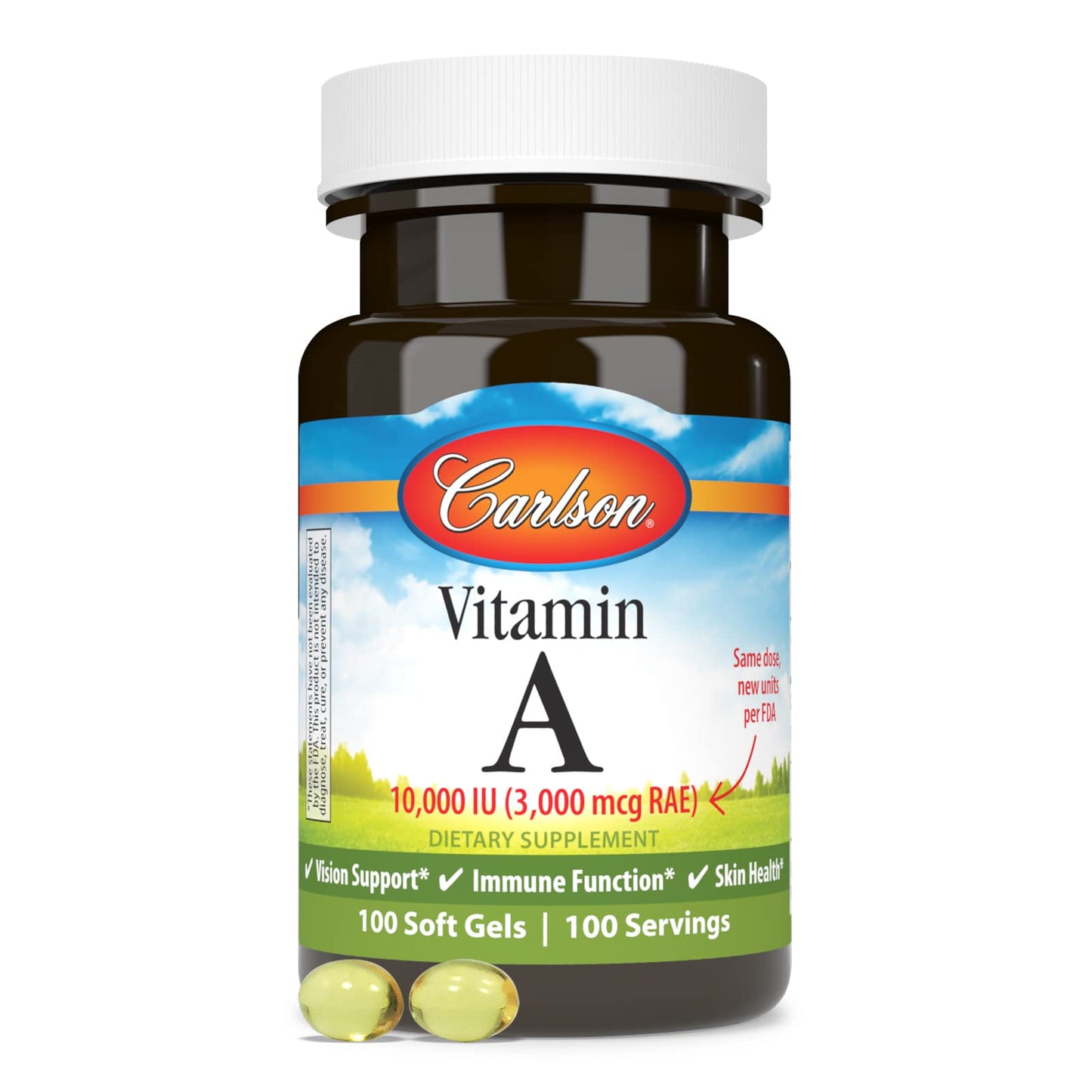 Carlson Vitamin A Softgels 100 Softgels