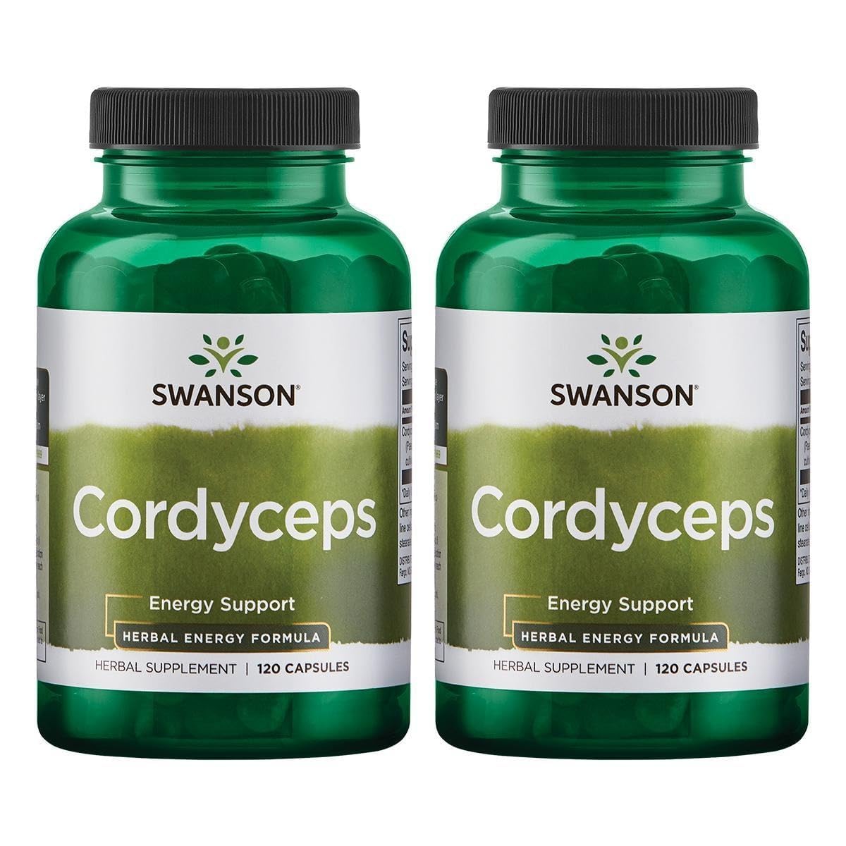 Swanson Cordyceps 600 mg Capsules, 240 Capsules