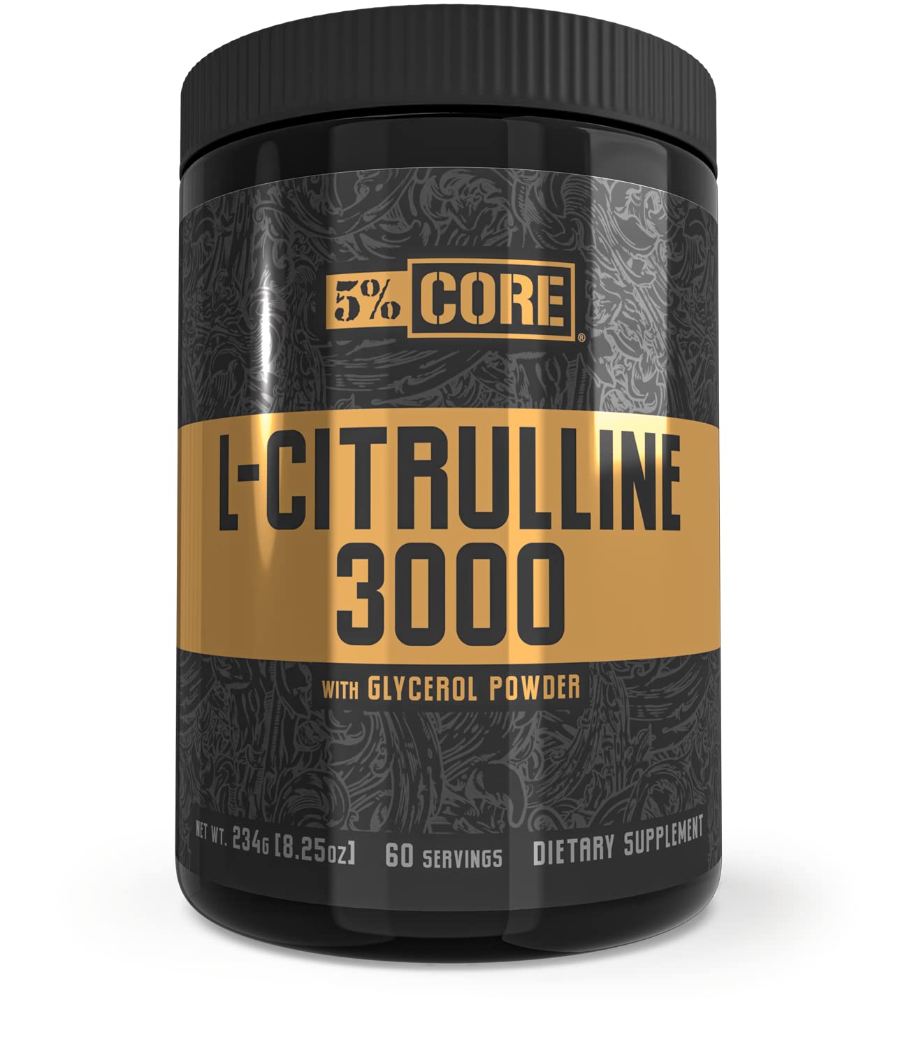 5% Nutrition Core L-Citrulline 3000 with Glycerol Powder 8.2 oz