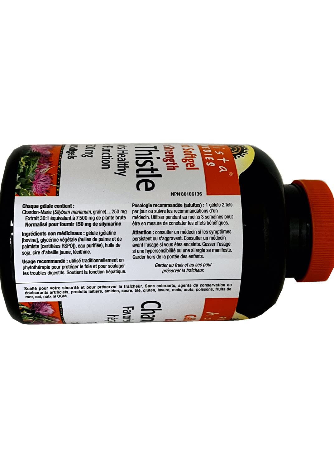Decatela Holista Extra Strength Milk Thistle 250 mg Softgel 1 Count