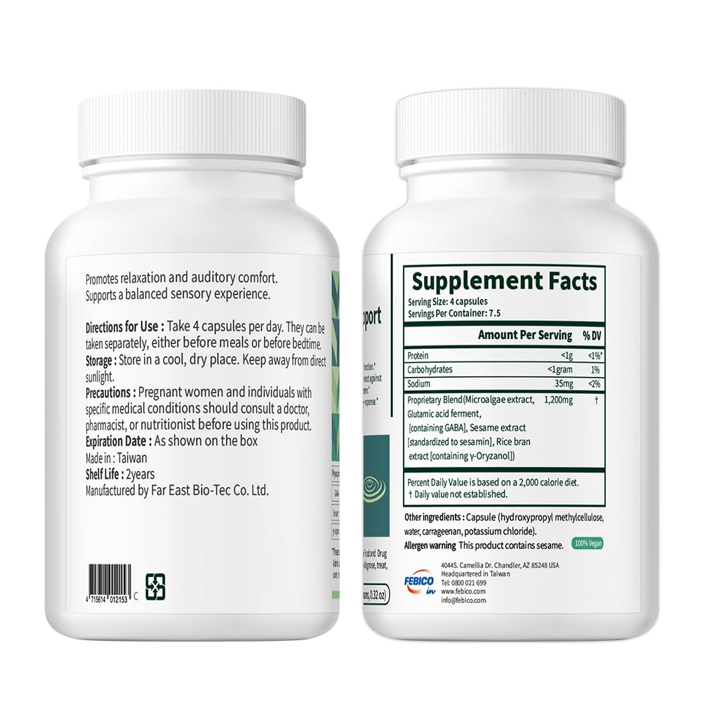FEBICO Inner Ear Support Capsule, 30 Capsules