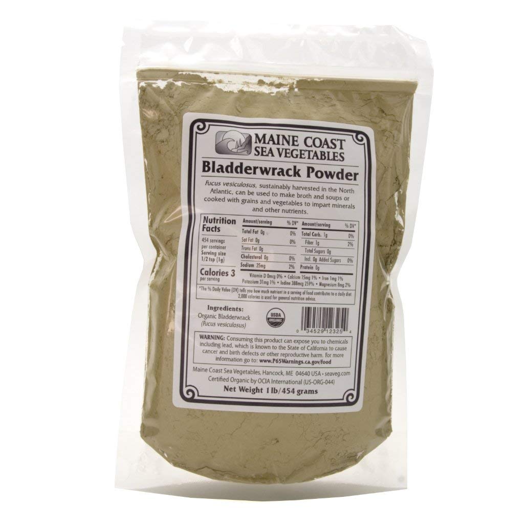 Maine Coast Sea Vegetables Bladderwrack Powder, 16 oz