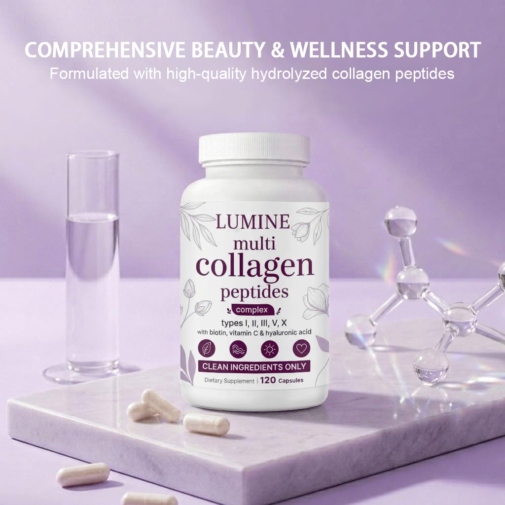LUMINE Multi Collagen Peptides Capsule 120 Count